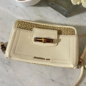 Bamboo Moon White Multi Phone Crossbody by Spartina 449